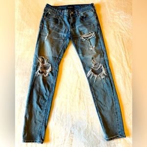 PACSUN Active Stretch Distressed Skinniest Jeans